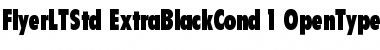 Flyer LT Std Extra Black Condensed Font