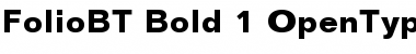 Folio Bold Font