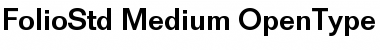 Folio Std Medium Font