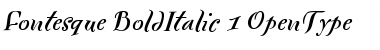 Fontesque BoldItalic Font