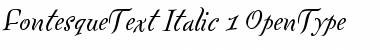 FontesqueText Italic Font