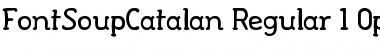 FontSoupCatalan Regular Font