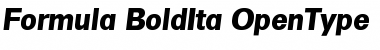 Formula-BoldIta Regular Font