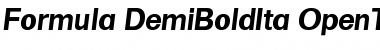 Formula-DemiBoldIta Regular Font