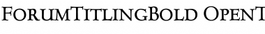 Download ForumTitlingBold Font