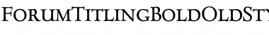 Download ForumTitlingBoldOldStyleFigs Font