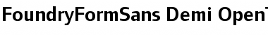 FoundryFormSans Demi Font