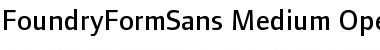 FoundryFormSans Medium Font