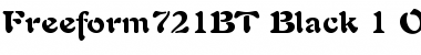 Freeform 721 Font