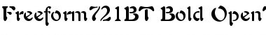 Freeform 721 Bold Font