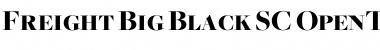 Freight Big Black SC Font