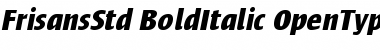 Frisans Std Bold Italic Font