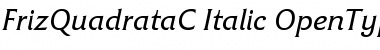 FrizQuadrataC Regular Font