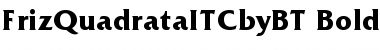 ITC Friz Quadrata Bold Font