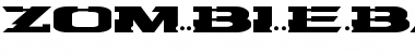 Zombieball Regular Font