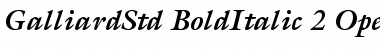 ITC Galliard Std Bold Italic Font
