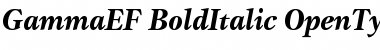 GammaEF BoldItalic Font