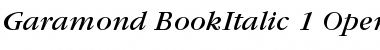 ITC Garamond Book Italic Font