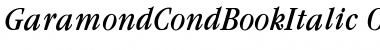 Garamond CondBookItalic Font