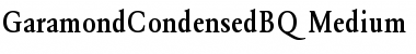 Download GaramondCondensedBQ Font