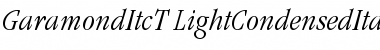 Download GaramItcTLigConIta Font