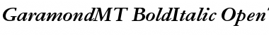 Garamond MT Bold Italic Font