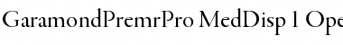 Garamond Premier Pro Medium Display Font