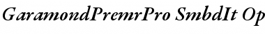 Garamond Premier Pro Semibold Italic Font