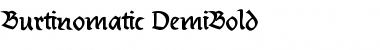 Download Burtinomatic-DemiBold Font