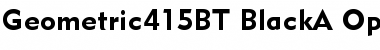 Geometric 415 Black Font