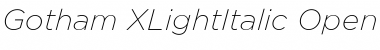 Gotham XLightItalic Font