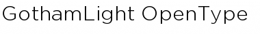 GothamLight Regular Font