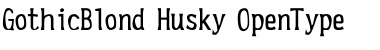 GothicBlond Husky Font