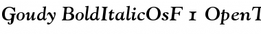 Goudy Bold Italic Old Style Figures Font