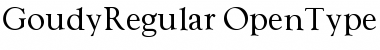 Goudy Regular Font