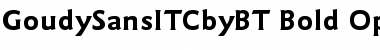 ITC Goudy Sans Bold Font
