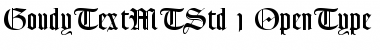 Goudy Text MT Std Regular Font