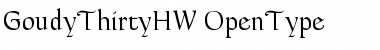 GoudyThirtyHW Regular Font