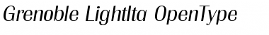 Grenoble-LightIta Regular Font