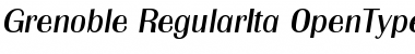 Grenoble-RegularIta Regular Font