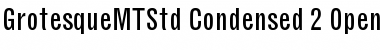 Grotesque MT Std Condensed Font