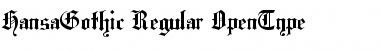 HansaGothic Regular Font