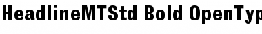 Headline MT Std Bold Font