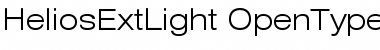 HeliosExtLight Regular Font