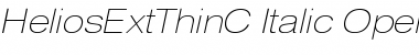 HeliosExtThinC Italic Font