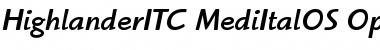 Highlander ITC Medium Italic OS Font