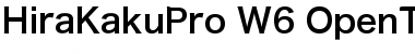 Hiragino Kaku Gothic Pro W6 Font