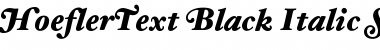 HoeflerText Black-Italic-Swash Font