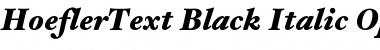 HoeflerText-Black-Italic Regular Font