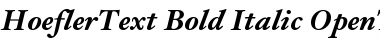 HoeflerText-Bold-Italic Regular Font